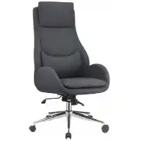 Coaster Premium Charcoal Fabric High-Back Adjustable Desk Chair