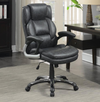 Coaster Premium Charcoal Leatherette Office Chair