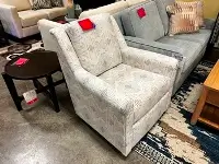 Creek Side Customs Becca Swivel Glider in Abel Sandstone (L)