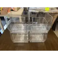 I-Design Clear Open-Front Storage Bins (set of 8)