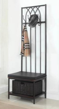 Coaster Black Hall Tree
