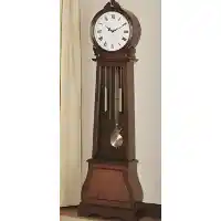 Coaster Rich Brown Finish Grandfather Clock with Chime