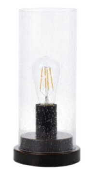 Coaster Textured Glass Uplight with Antique Pewter Base