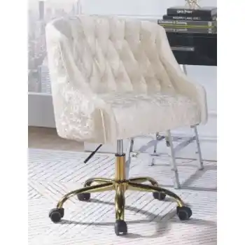 Acme Vintage Cream Adjustable Desk Chair