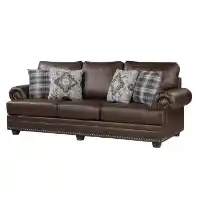 Homelegance Franklin Dark Brown Microsuede Sofa