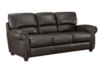 Homelegance Foxborough Dark Brown Leather Sofa (floor model only)