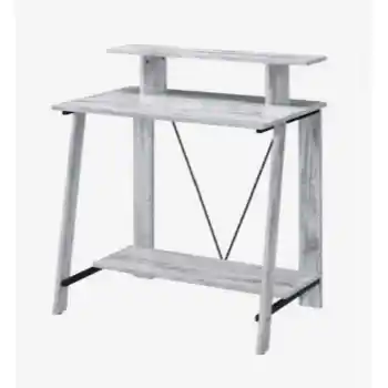 Acme Distressed White Finish Writing Desk
