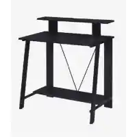 Acme Distressed Black Finish Writing Desk