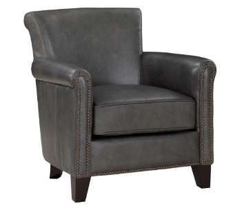 Homelegance Bellagio Charcoal Leather Accent Chair