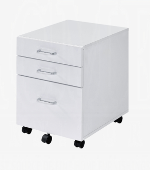 Acme White File Cabinet