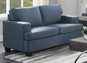 Homelegance Elmont Blue Fabric Loveseat