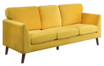 Homelegance Tolley Yellow Sofa
