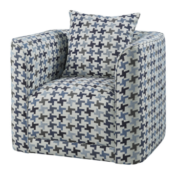 Homelegance Jayne Swivel Accent Chair with Pillow (blemish)
