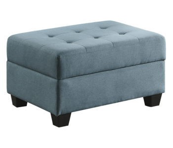 Homelegance Dunstan Blue Storage Ottoman