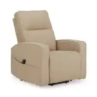 Ashley Smith Taupe Next-Gen Nuvella Lift Chair/Power Recliner with Heat & Massage