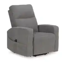 Ashley Smith Smoke Next-Gen Nuvella Lift Chair/Power Recliner with Heat & Massage