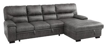 Homelegance Michigan Sectional with Sleeper, Storage & Right-Hand Chaise