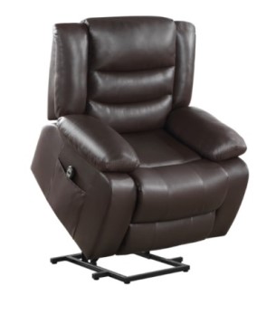 Homelegance Carson Dark Brown Faux Leather Lift Chair/Power Recliner