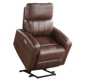 Homelegance Eugene Rich Brown Faux Leather Lift Chair/Power Recliner