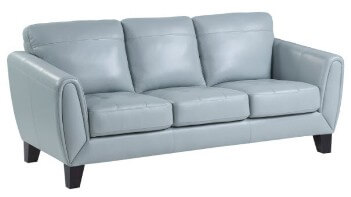 Homelegance Spivey Aqua Leather Sofa