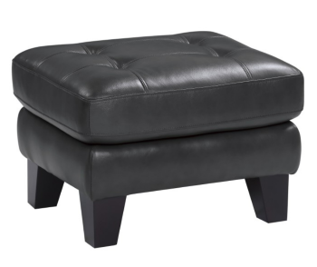 Homelegance Spivey Charcoal Leather Ottoman