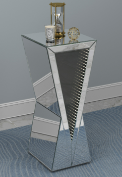 Coaster Geometric Silver Accent Table