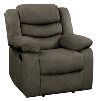 Homelegance Discus Brown Recliner