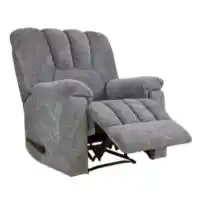 Homelegance Plush Charcoal Fabric Recliner