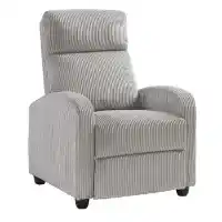 Homelegance Maye Light Grey Pushback Recliner