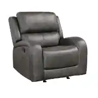 Homelegance Pagosa Charcoal Microsuede Rocker/Recliner