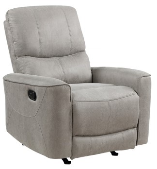 Homelegance Ouray Grey Microsuede Recliner