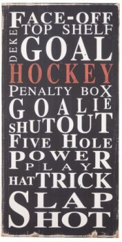 Coaster Hockey Wall Art