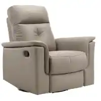 Homelegance Bristow Light Taupe Leather Swivel Glider/Recliner