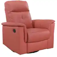 Homelegance Bristow Red Leather Swivel Glider/Recliner