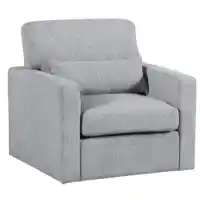 Homelegance Pompano Grey Boucle Swivel Chair