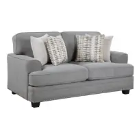 Homelegance Bradford Light Grey Chenille Loveseat