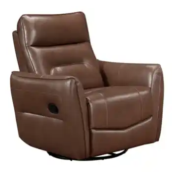 Homelegance Thomas Cognac Leather Swivel Glider/Recliner