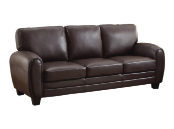 Homelegance Rubin Dark Brown Faux Leather Sofa