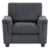 Homelegance Chelsea Dark Grey Chenille Chair
