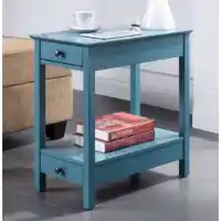 Acme Byzad Teal Side Table
