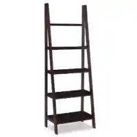 Powell Espresso Finish 5-Shelf Bookcase