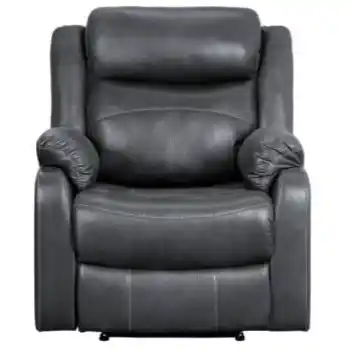 Homelegance Yerba Charcoal Microsuede Recliner