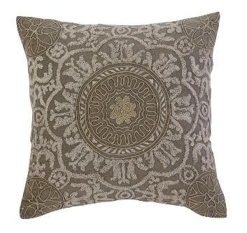 Ashley Taupe Medallions Throw Pillows (set of 2)