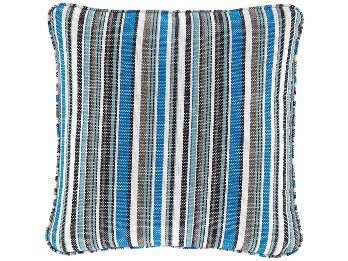 Ashley Blue, Charcoal & White Striped Throw Pillows (set of 2)