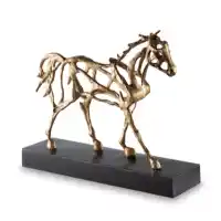 Ashley Gold Horse Sculpture