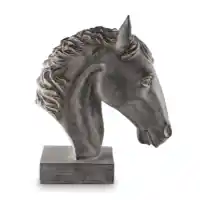 Ashley Antique Black Horse Sculpture Table Top Decor