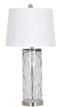 Crestview Clear Glass Table Lamp