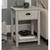 Stanley Ranger Light-Grey One-Drawer Nightstand