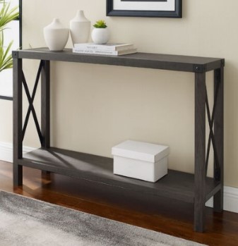 Stanley Ranger Sable & Metal X Style Console Table