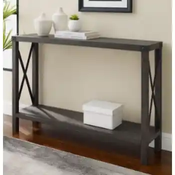 Stanley Ranger Sable & Metal X Style Console Table